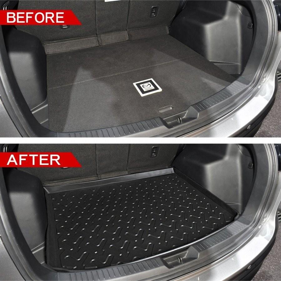 CX-5 CX 5 CX5 前期 後期 3D ラゲッジトレイ ラゲッジマット フロアマット 立体 防水 汚れ防止 ラバー ゴム トランク カスタム パーツ 内装 |  | 02