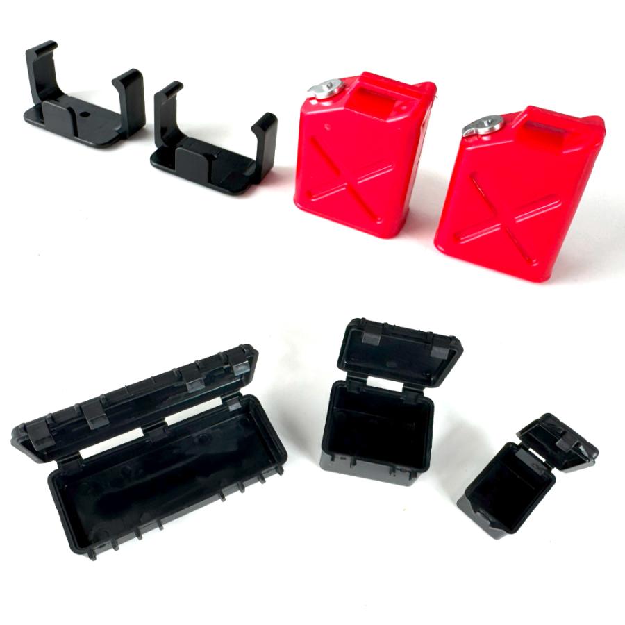 ミニチュア デコレーション パーツ Bタイプ ストレージボックス ブラック 3個セット カーアクセサリー |  | 08