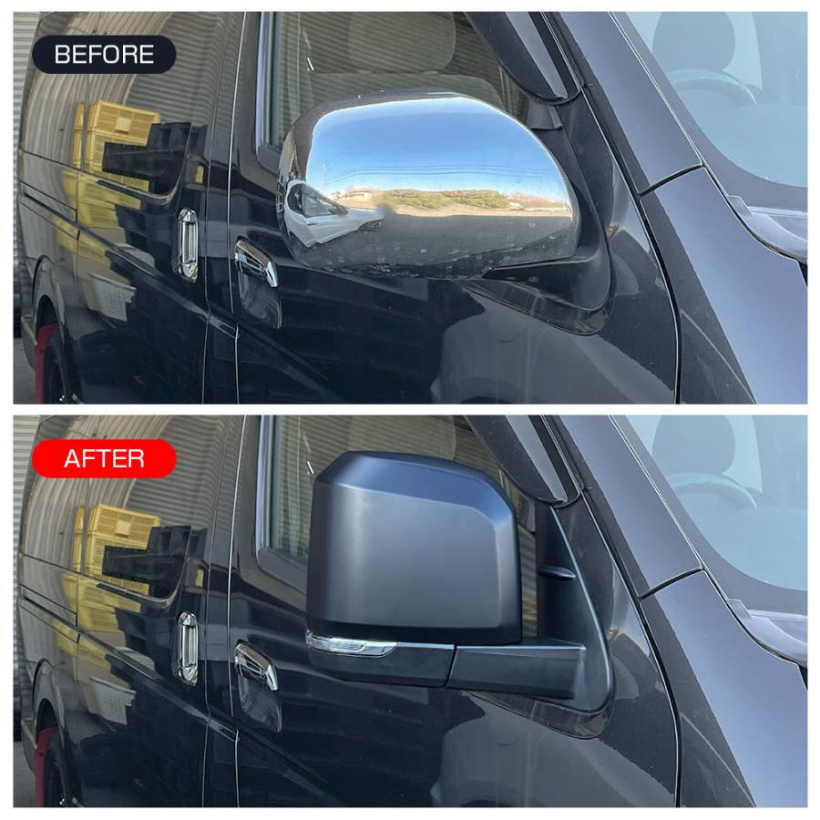 ハイエース 200系 6型ルック 電動格納 サイド ドアミラー LEDウィンカー付き ブラックマイカ(塗装) |  | 04