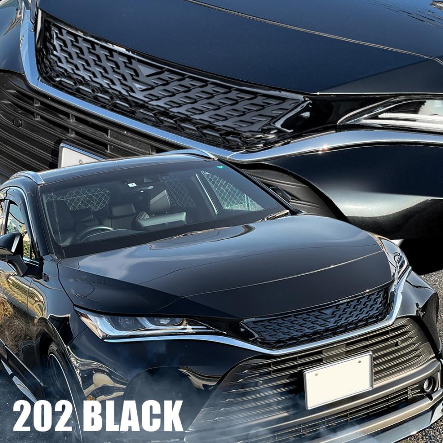 新型 ハリアー 80系 パーツ フロントグリル マークレスグリル ツヤあり