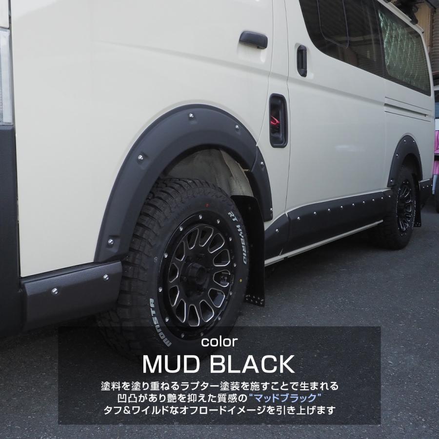 ハイエース200系 サイドパネルキット サイドエアロ サイドプロテクター