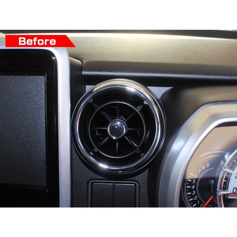 スズキ・スペーシアカスタムMK53S エアコンリング運転席・助手席 3点セット スズキ・スペーシアカスタムMK53S エアコンリング運転席・助手席