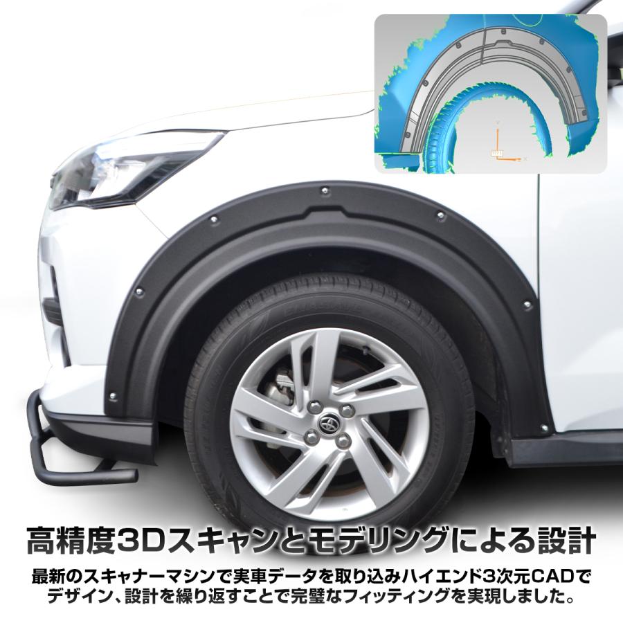 ライズ ロッキー レックス A200 フェンダー 左 パールホワイト ライズ ロッキー レックス A200 フェンダー 左 パールホワイト