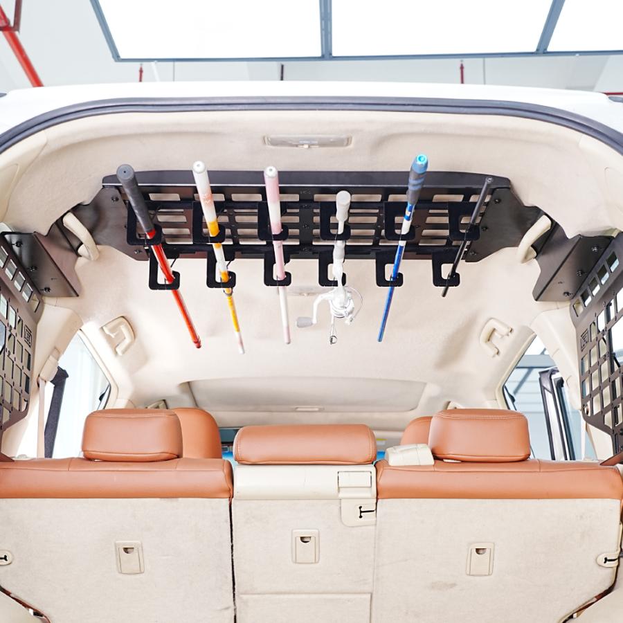 汎用 ルーフラック ロッドホルダー 6連 2個 釣り竿 釣竿 車載 車内 天井 収納 スタンド キャリア アタッチメント |  | 02