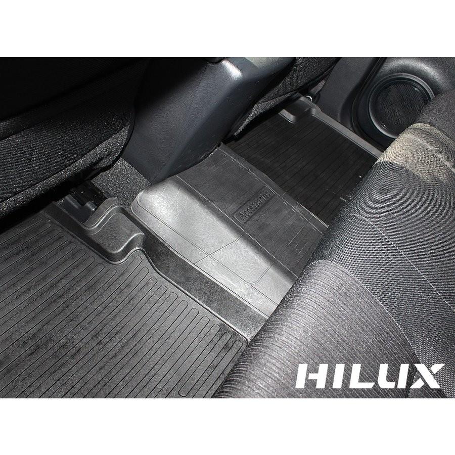 新型 ハイラックス GUN125 前期 後期 3D フロアマット 5P ブラック ラバー マット 立体 防水マット