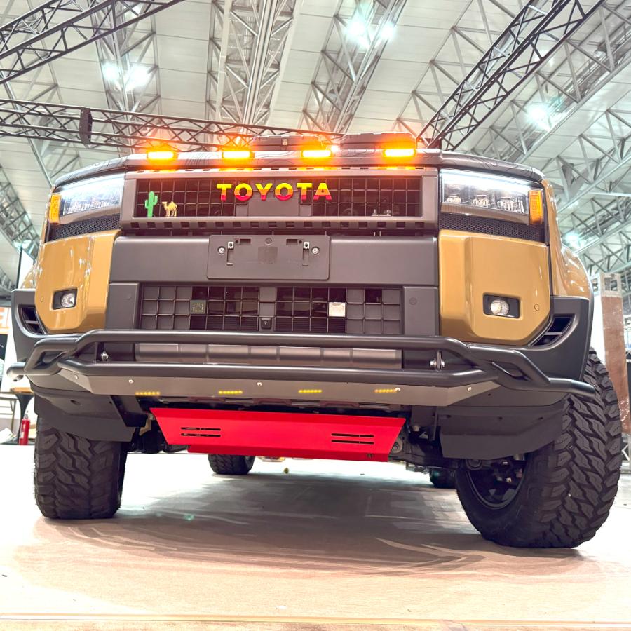 ランドクルーザー ランクル 250 スキッドプレート レッド アンダー