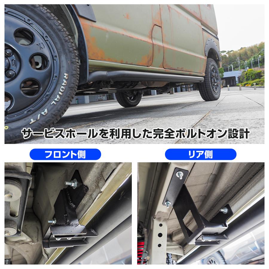 エブリイワゴン　DA17Wサイドステップ エブリィバン DA17V エブリィワゴン DA17W ランニングボード サイド