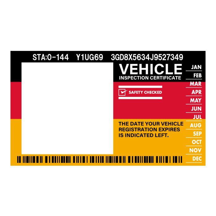インスペクションステッカー 車検シール 車検ステッカー 整備 点検 検査標章 車検証 ドレスアップ デザインE 爆買 |  | 01