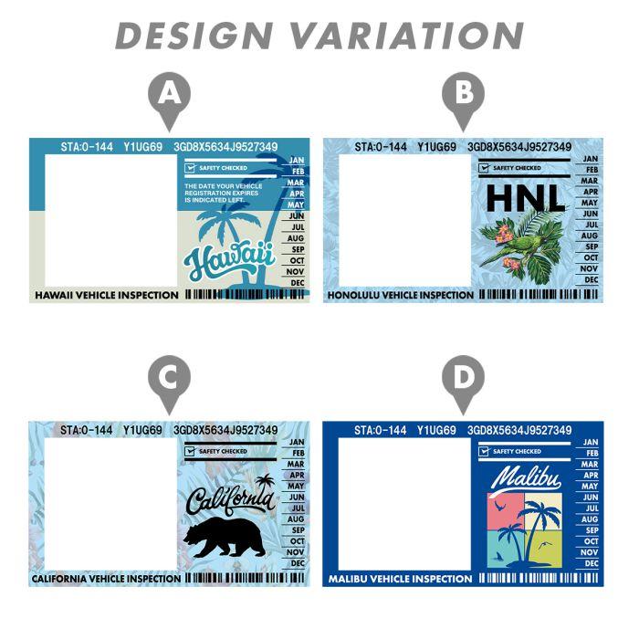 インスペクションステッカー 車検シール 車検ステッカー 整備 点検 検査標章 車検証 ドレスアップ デザインE 爆買 |  | 04
