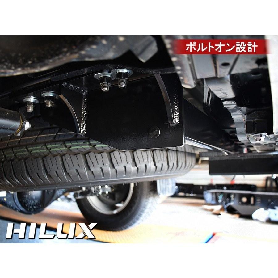 ハイラックス GUN125 前期 後期 ボールマウント リア ヒッチメンバー スチール ブラック 2インチ 牽引 バンパーの画像