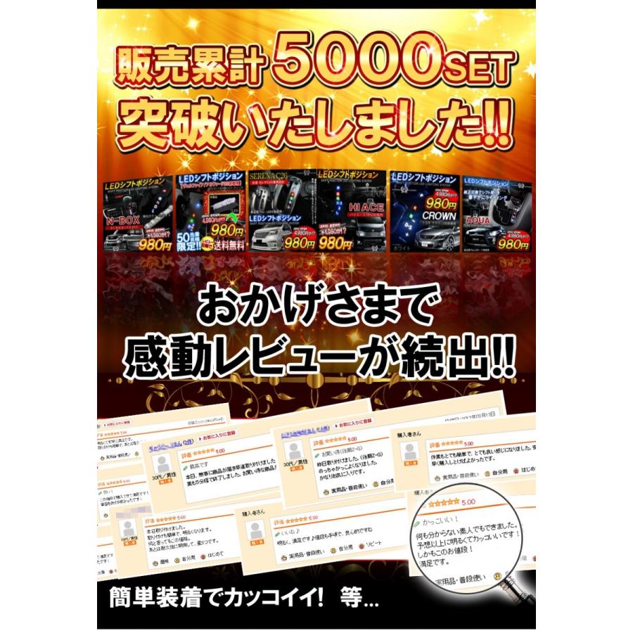 ヴェルファイア アルファード 20系 LED シフトポジション ブルー 内装 カスタムパーツ ルームランプ |  | 03