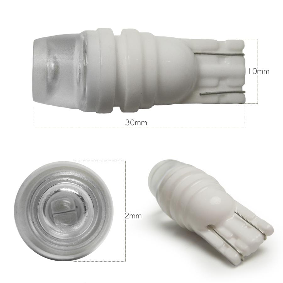 T10 T16 LED ポジションランプ ポジション球 ポジション灯 バルブ 1W 2個セット ホワイト ブルー セラミック 放熱陶器 集光レンズ |  | 02