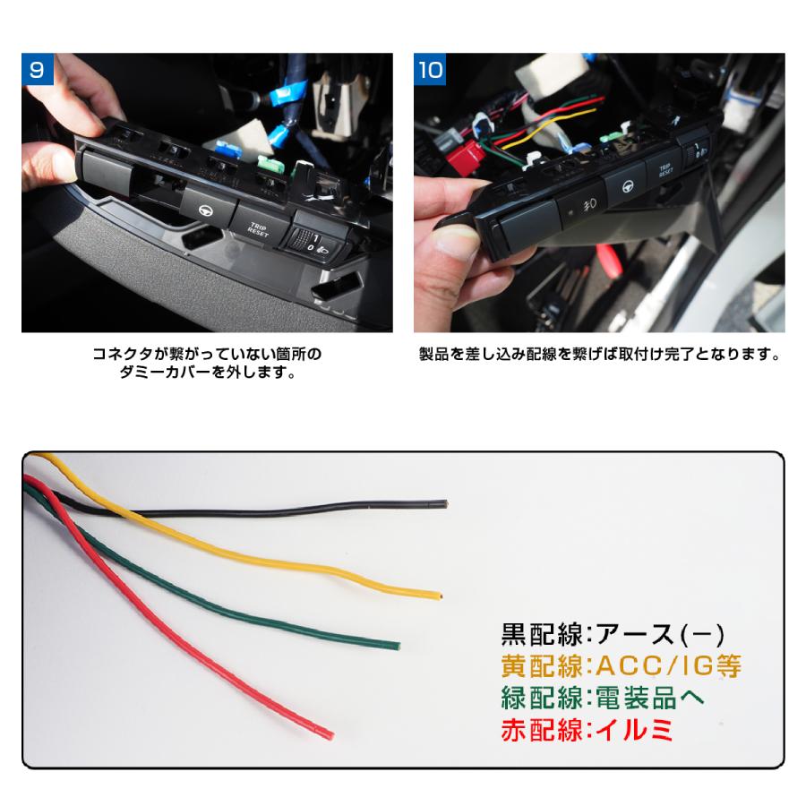 日産 キックス EM57 LED スイッチ スイッチホール パネル カバー