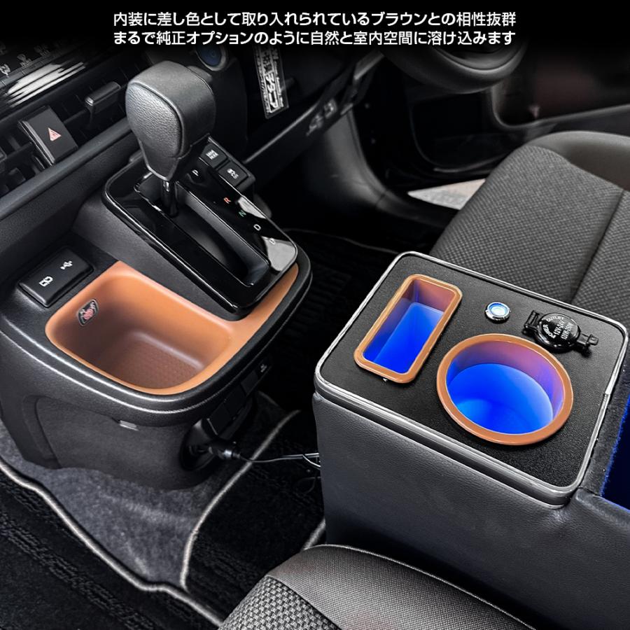 新型 シエンタ 10系 コンソールボックス 収納 ドリンクホルダー レザー 