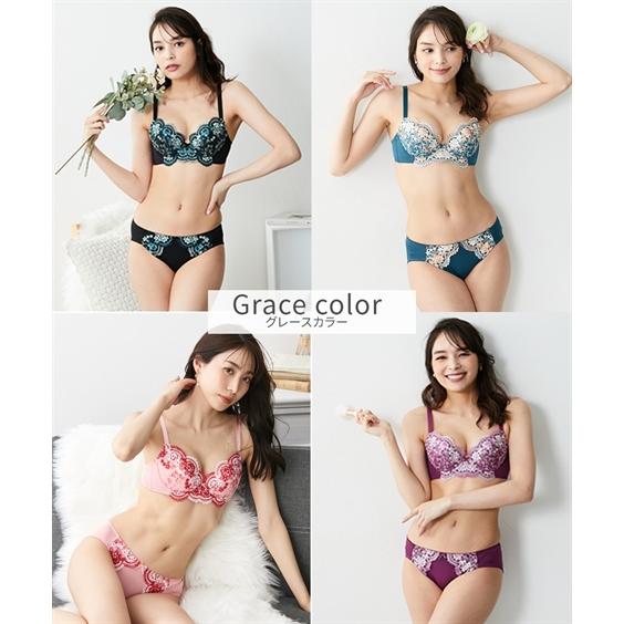 ニッセン ブラショーツセット 花柄 刺しゅう ブラジャー ニッセン ブラショーツセット 花柄 刺しゅう ブラジャー