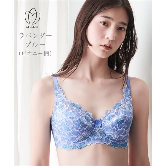 ブラジャー (G75-H85) 脇高 編レース フルカップブラジャー 日本製レース ( トリンプ ) ニッセン 女性 下着 レディース フルカップブラ レース かわいい下着｜dorismieux-bynissen｜18