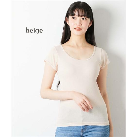 ニッセン 4L 大きいサイズ 吸汗速乾 綿混 汗取り付 フレンチ袖