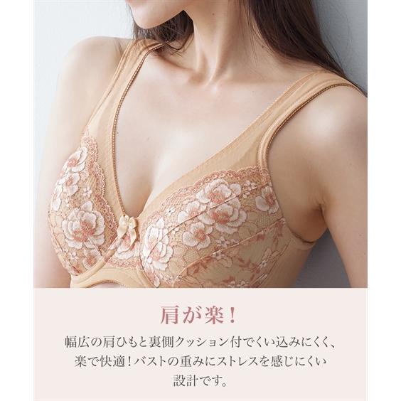 ニッセン ブラジャー (I120-J120) 大きいサイズ 爽やか 肩裏 ニッセン ブラジャー (I120-J120) 大きいサイズ 爽やか 肩裏