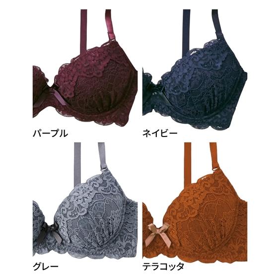 ニッセン ブラ&ショーツセット (B85/LL-F80/L) 大きいサイズ ニッセン ブラ&ショーツセット (B85/LL-F80/L) 大きいサイズ