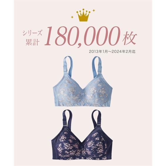 ニッセン ブラジャー (I120-K110) 大きいサイズ 小花 ノン ニッセン ブラジャー (I120-K110) 大きいサイズ 小花 ノン