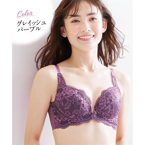 ブラジャー (A70-F80) 姿勢すっきり 背中カバー フロントホック ブラジャー ニッセン 女性 下着 レディース ブラジャー 前開き 脇高 背筋補正 入院 授乳 診察｜dorismieux-bynissen｜18