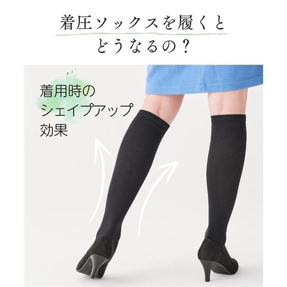 ぴぃーーー　ハイソックスM4足 ニッセン 靴下(ソックス) (23-25cm) 着圧 ハイソックス 4足組