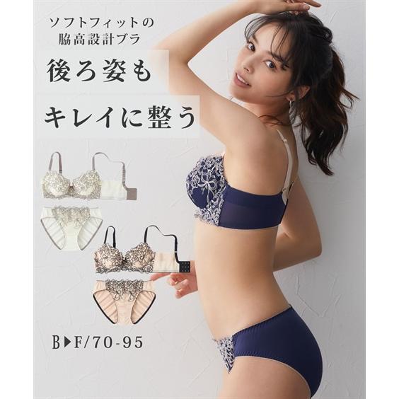 ニッセン ブラ&ショーツ セット (B85/LL-D95/3L) 大きいサイズ ニッセン ブラ&ショーツ セット (B85/LL-D95/3L) 大きいサイズ