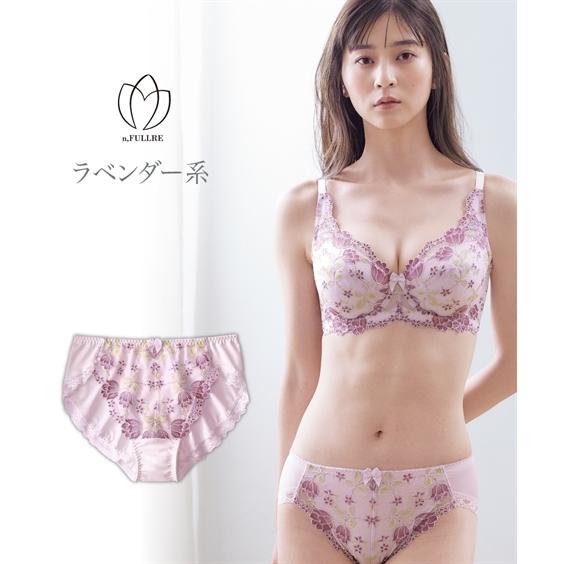 ショーツ 4L 5L 大きいサイズ やや深ばき丈 コーディネート ショーツ（チューリップ柄）（トリンプ）（n，FULLRE） ニッセン 女性 下着 レディース ショーツ｜dorismieux-bynissen｜27