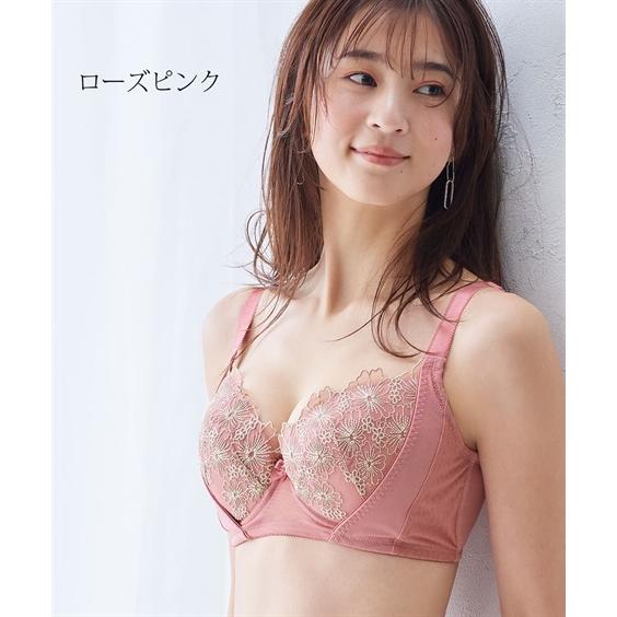 ニッセン ブラジャー I70-I85 胸の横流れ 下垂防止する 線画調 ニッセン ブラジャー I70-I85 胸の横流れ 下垂防止する 線画調