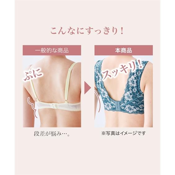 ニッセン ブラジャー E85-F110 大きいサイズ タンクライクな 脇