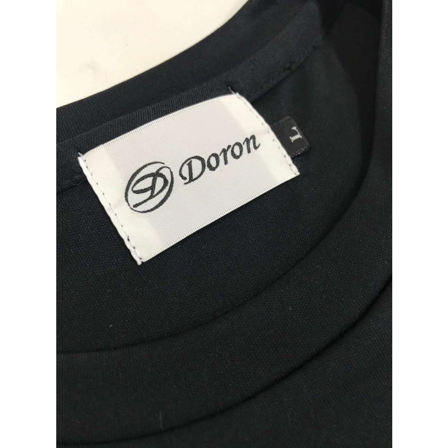 Doron（ドロン） ストレッチ Tシャツ フロントロゴ Black : Doron