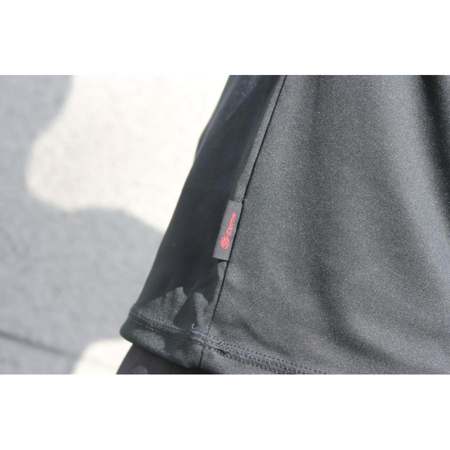 Doron（ドロン） ストレッチ Tシャツ フロントロゴ Black : Doron