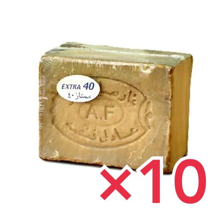 アレッポの石鹸 エキストラタイプ Extra40 10個セット アレッポの石けん 無添加 無添加無香料 石けん オリーブオイル ニキビ アセモ 保存料不使用 N Areppoex 10pcs どさんこlab 通販 Yahoo ショッピング