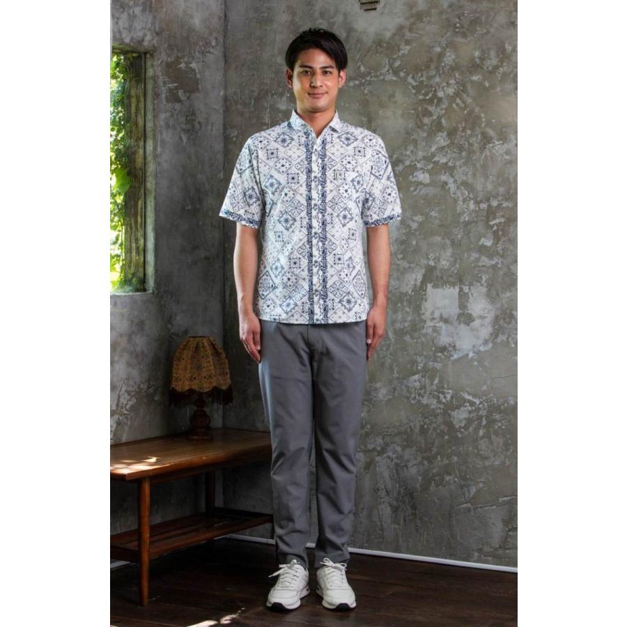 2021/SS DOSEA オーシャンバンダナ柄 ホリゾンタルカラー かりゆし