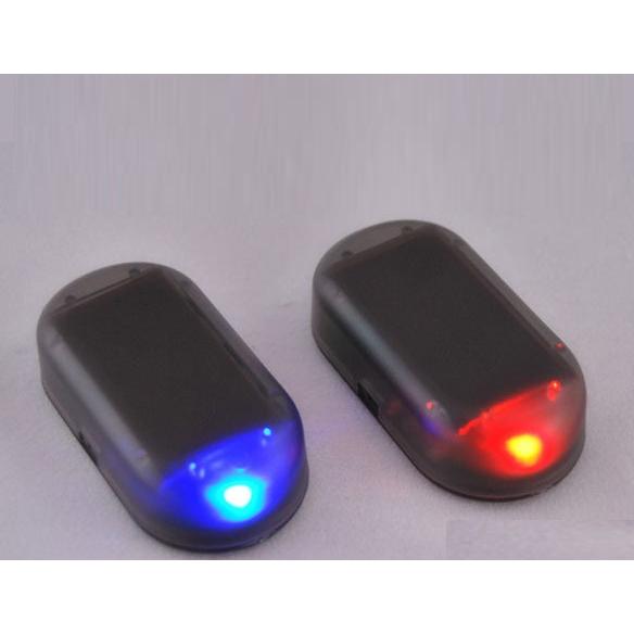 ダミーセキュリティ 簡単取付 レッド ブルー 点滅 Led ソーラー充電 防犯 車上荒らし 盗難 対策