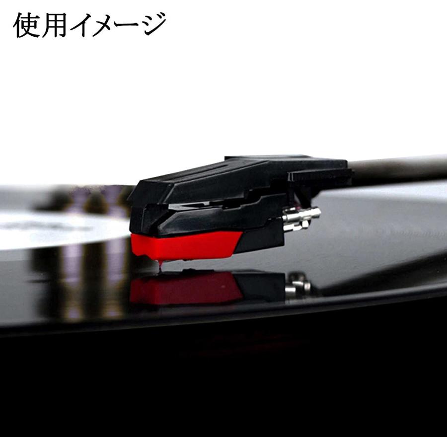 レコード針 取替用 4個セット 交換針 レコードプレーヤー針 メンテナンス ターンテーブル 交換 LP プレーヤー 蓄音機 音飛び 音のゆがみ｜doshiro｜04