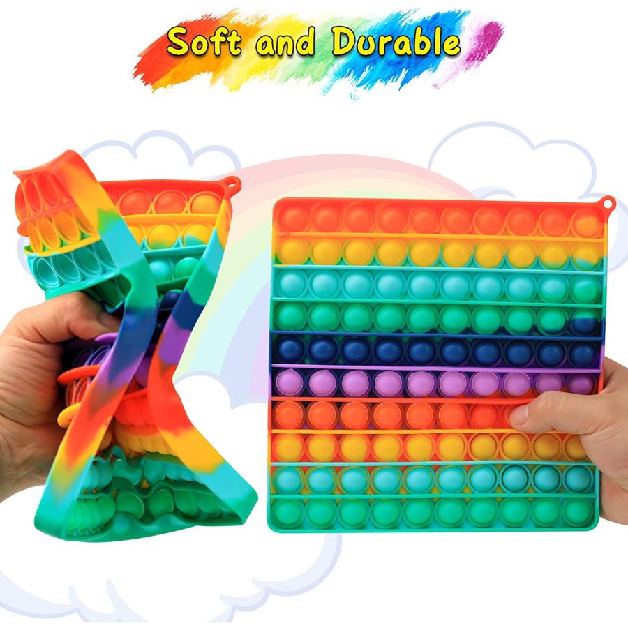 知育玩具 スクイーズ 大きいサイズ キーホルダー ポチポチ ストレス