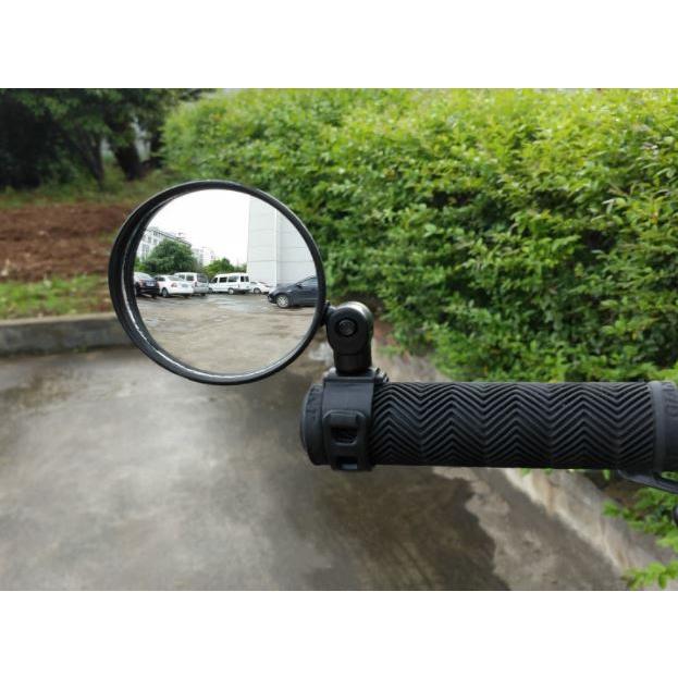 自転車 ミラー アクセサリ 丸型 360°回転 角度調整 コンパクト 後方