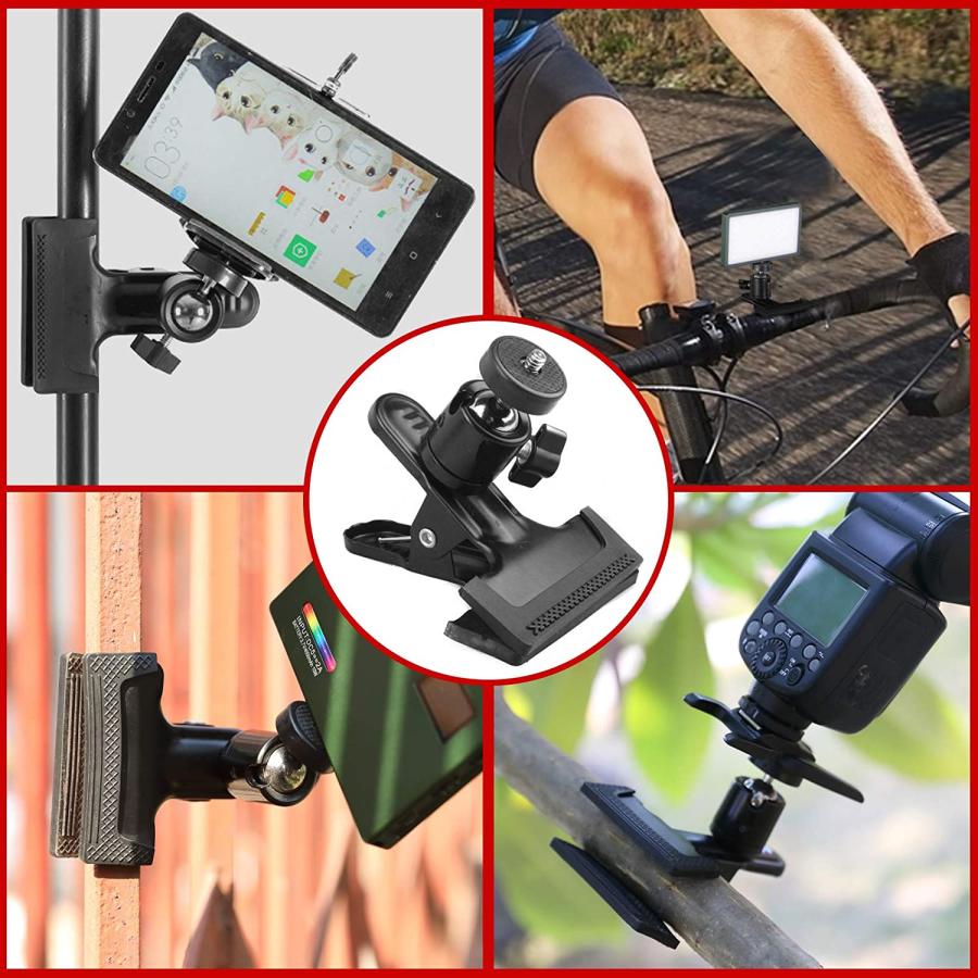 カメラクリップ カメラクランプ ストロボ フラッシュホルダー 挟み込み