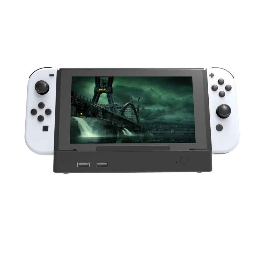 充電ドッグ LANコネクタ USBポート付き 任天堂スイッチ 有機EL TV表示