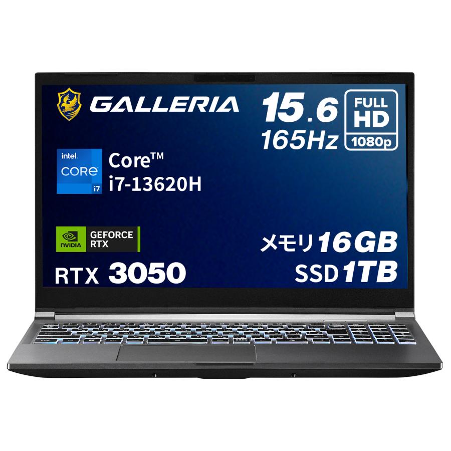 ガレリア ゲーミング ノートパソコン Core i7-13620H RTX 3050 メモリ 