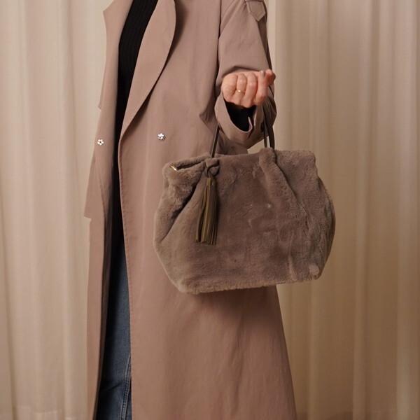 【COOCO】エコファー2WAYトートバッグ | COOCO