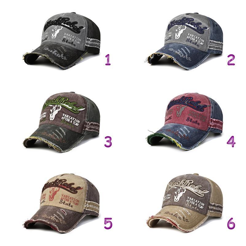 【アメカジテイスト☆】刺繍刺繍ダメージキャップ（帽子） |  | 01