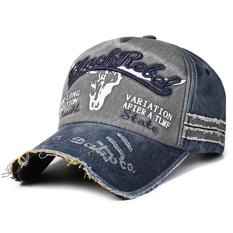 【アメカジテイスト☆】刺繍刺繍ダメージキャップ（帽子） |  | 07