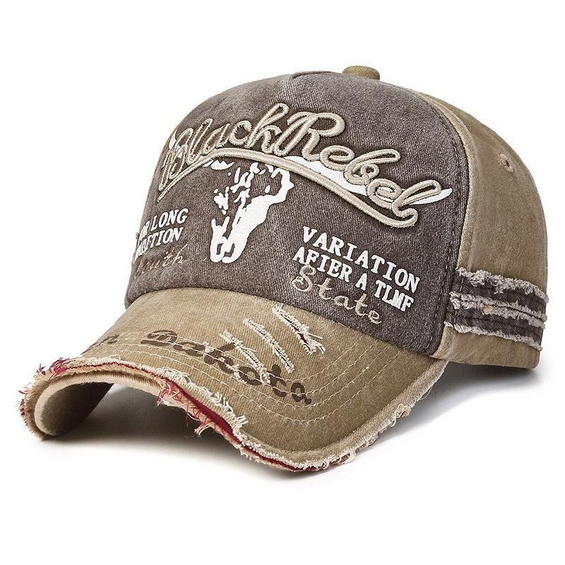 【アメカジテイスト☆】刺繍刺繍ダメージキャップ（帽子） |  | 09