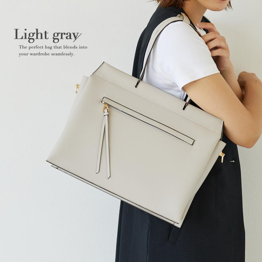 トートバッグ レディース ショルダーバッグ 3層 A4 2way