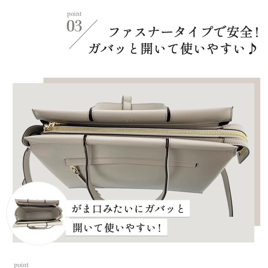 トートバッグ レディース ショルダーバッグ 3層 A4 2way