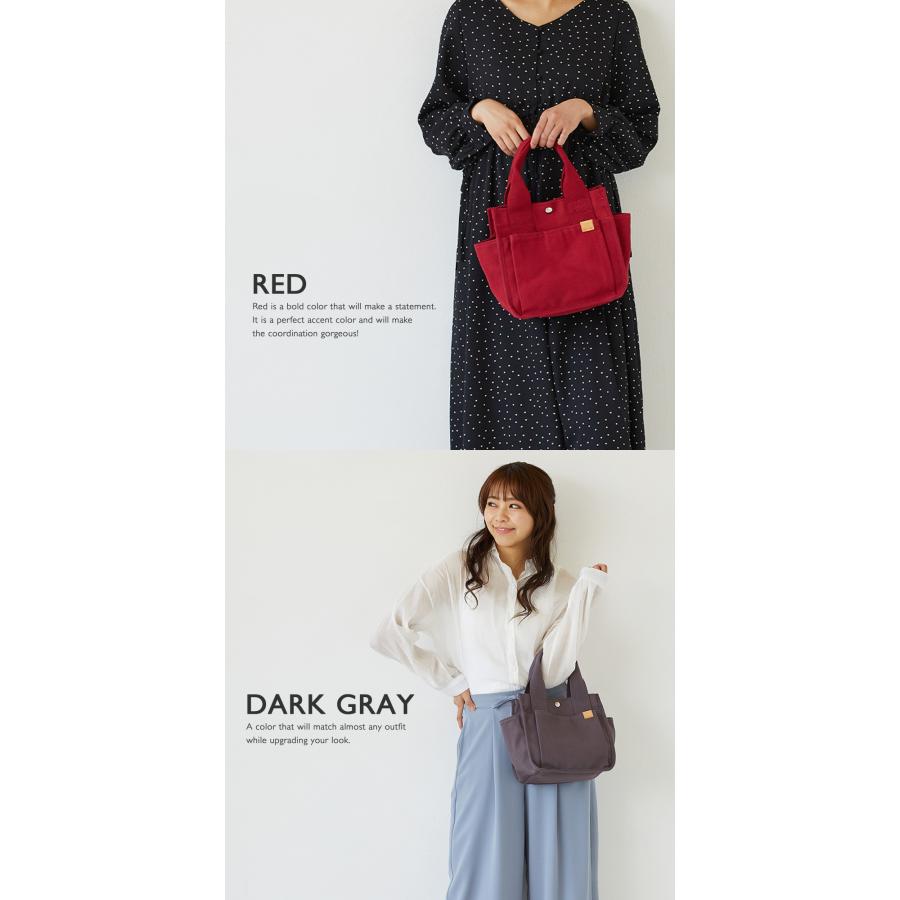 DOT & STRIPE ミニトートバッグ レディース キャンバス 帆布