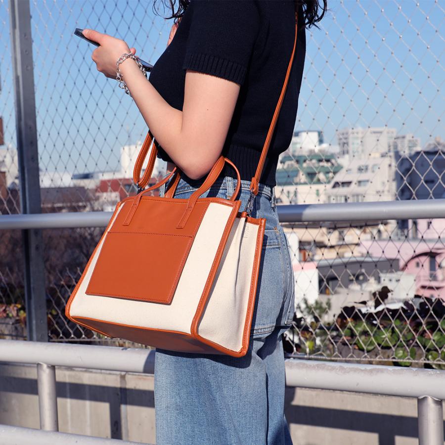 仕切り付きトート DOT & STRIPE（ドットアンドストライプ） 仕切り付き2wayトートバッグ