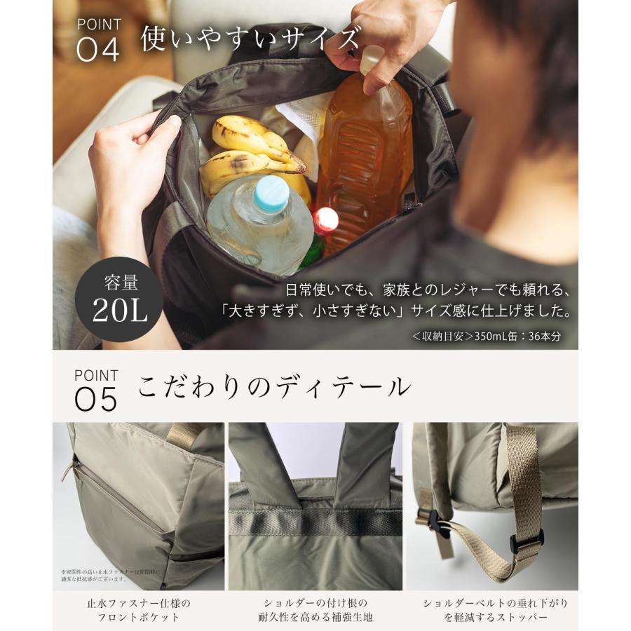 保冷リュック 20L 保冷バッグ クーラーバッグ 2way トート